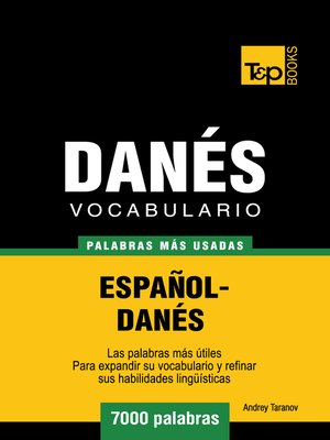 cover image of Vocabulario Español-Danés
